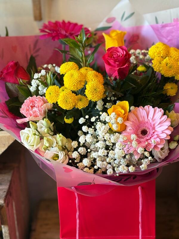 Flowers delivered to customer