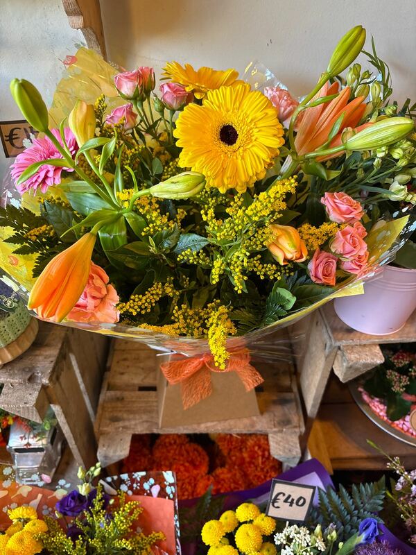 Flowers delivered to customer