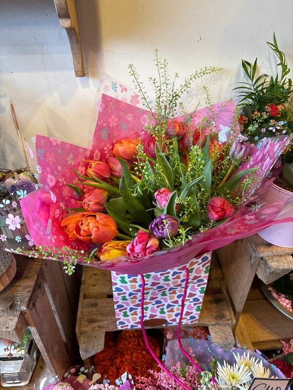 Flowers delivered to customer