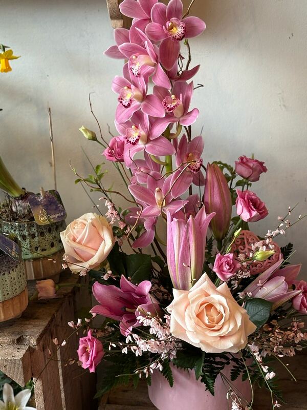 Flowers delivered to customer