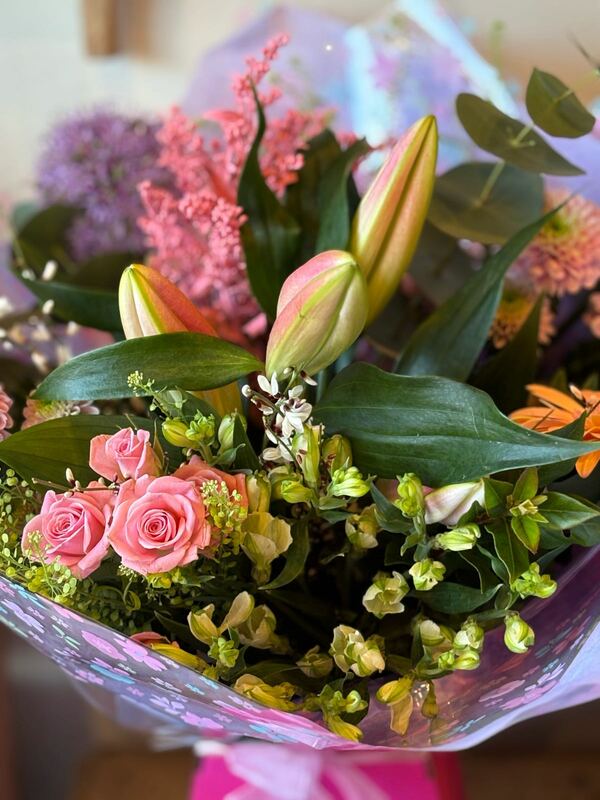 Flowers delivered to customer