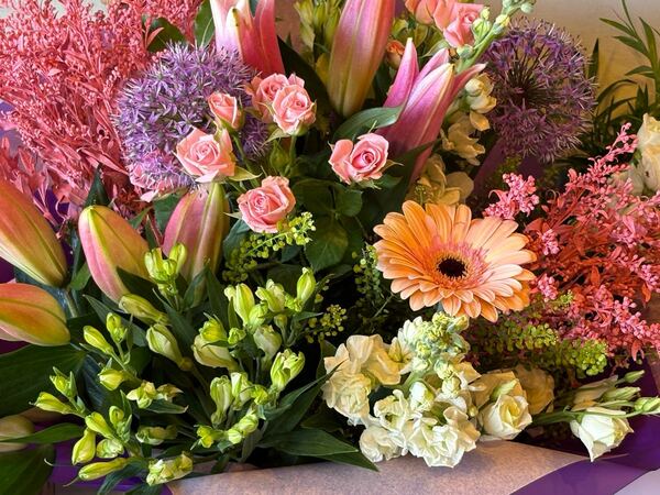 Flowers delivered to customer