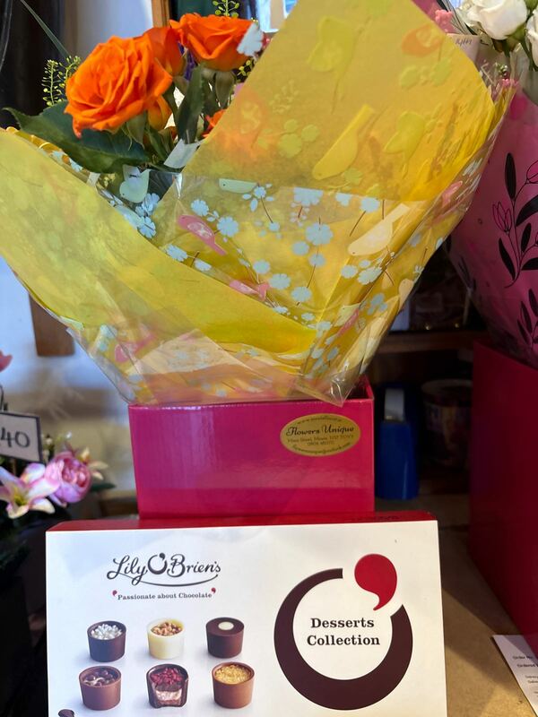 Flowers delivered to customer