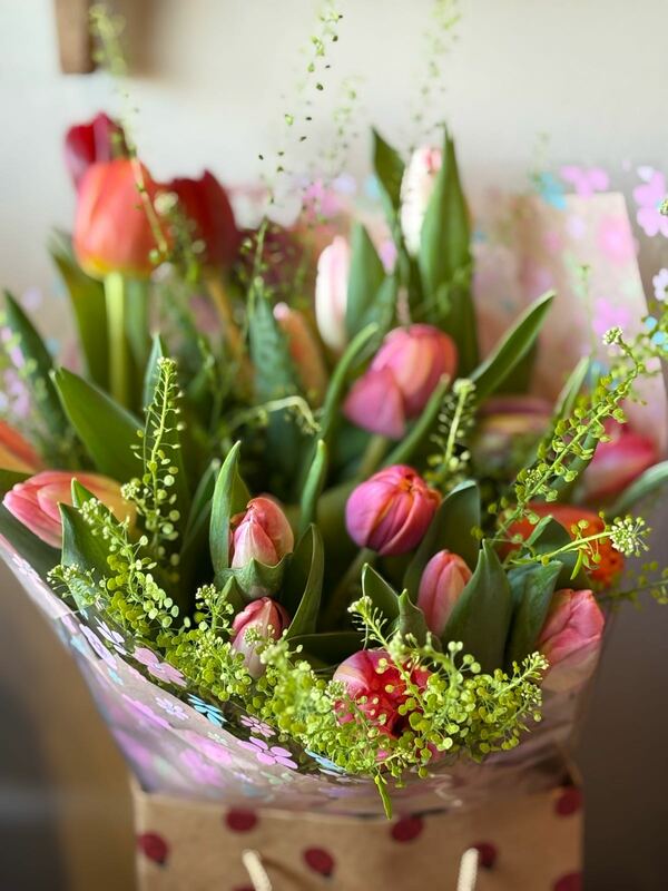 Flowers delivered to customer