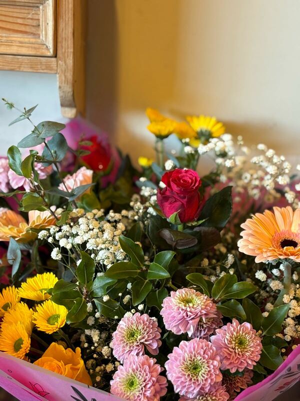 Flowers delivered to customer