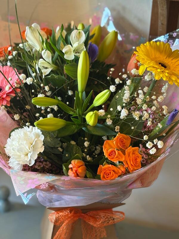 Flowers delivered to customer