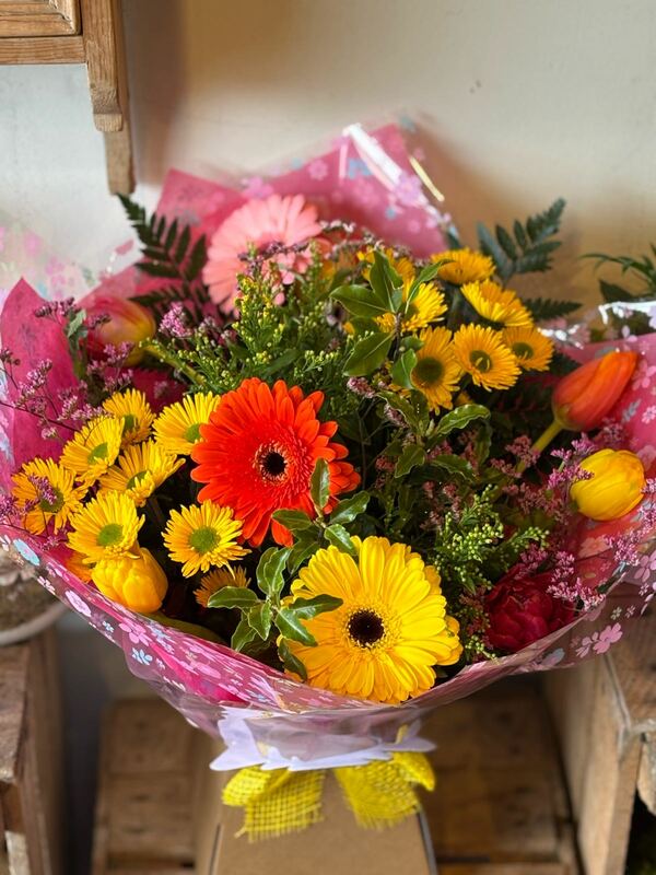 Flowers delivered to customer