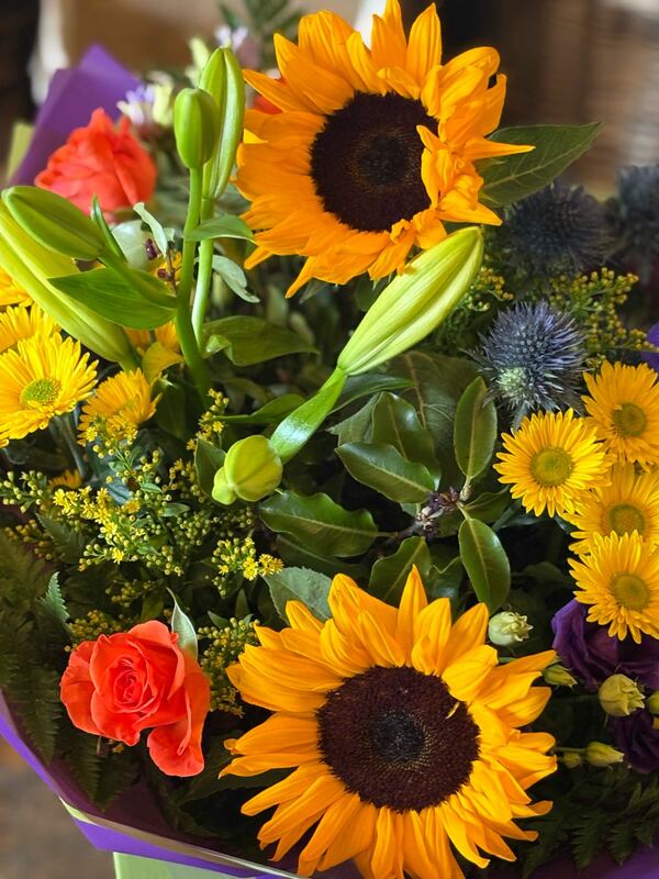 Flowers delivered to customer