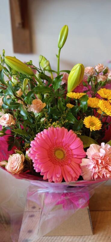 Flowers delivered to customer