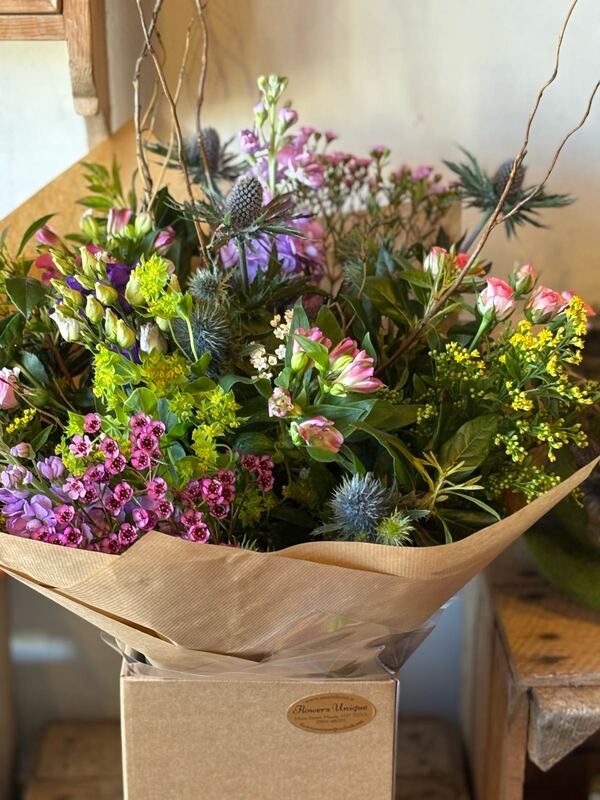 Flowers delivered to customer