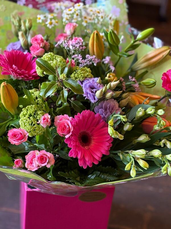 Flowers delivered to customer