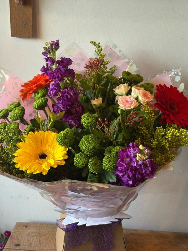 Flowers delivered to customer