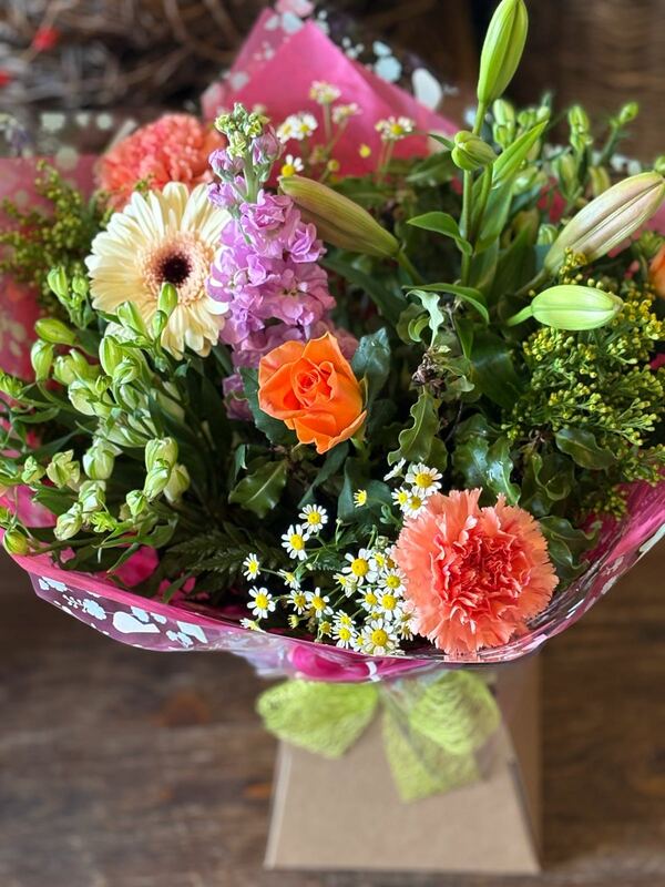 Flowers delivered to customer
