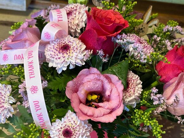 Flowers delivered to customer