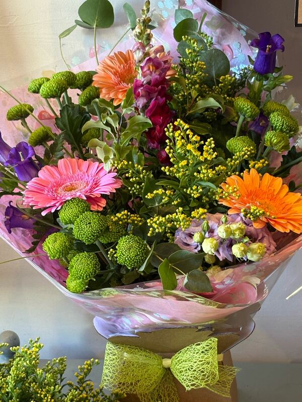 Flowers delivered to customer