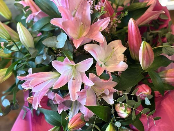 Flowers delivered to customer