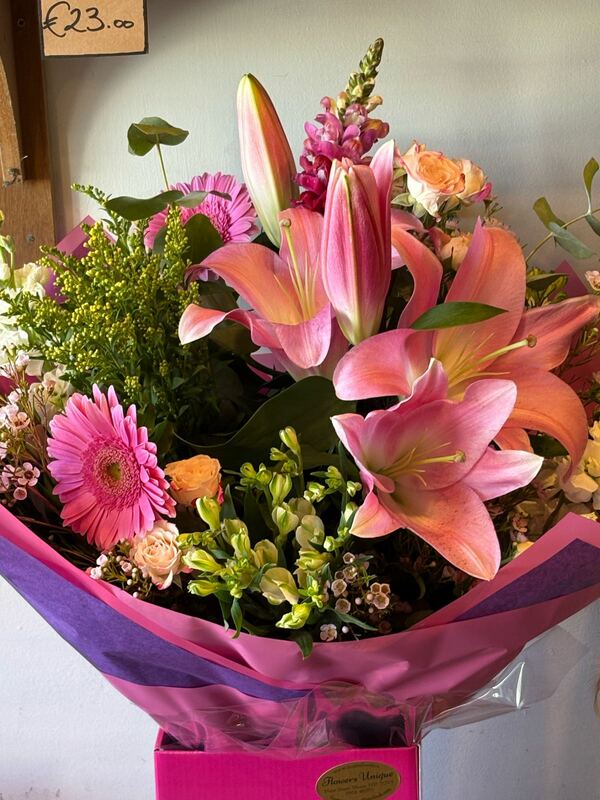 Flowers delivered to customer