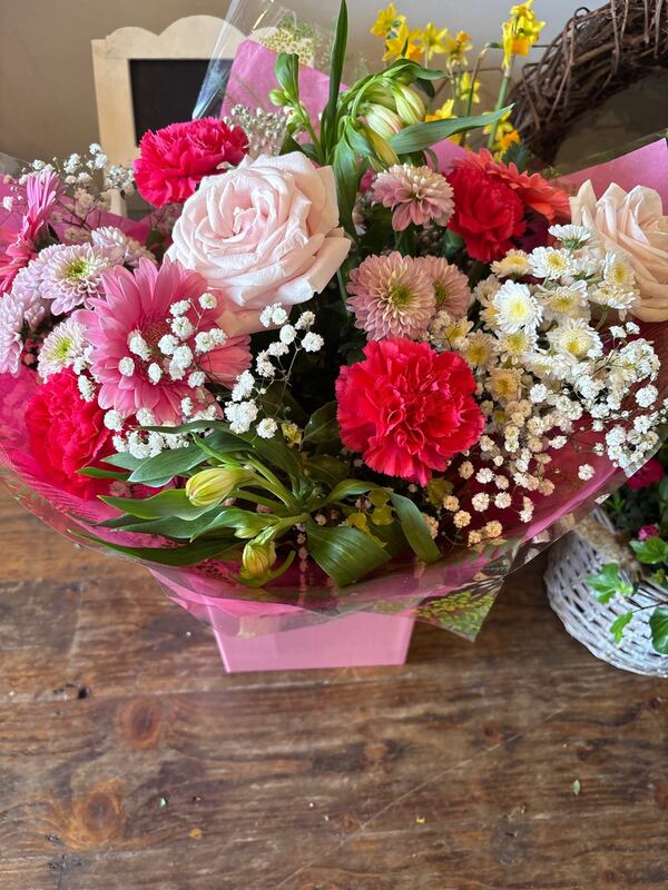 Flowers delivered to customer