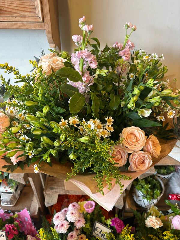 Flowers delivered to customer