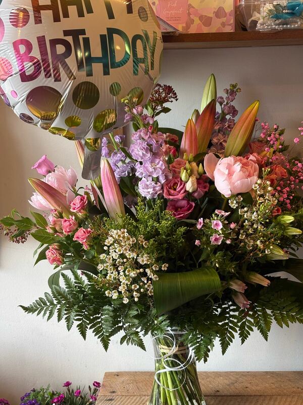 Flowers delivered to customer