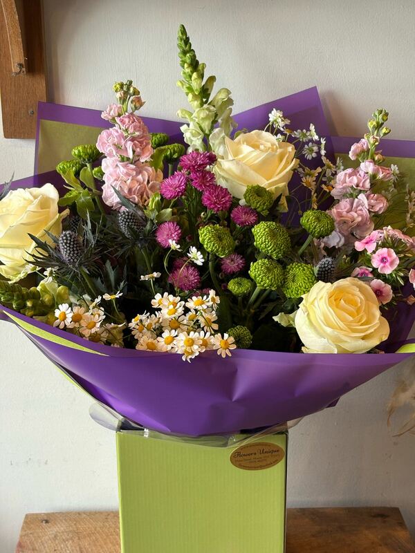 Flowers delivered to customer