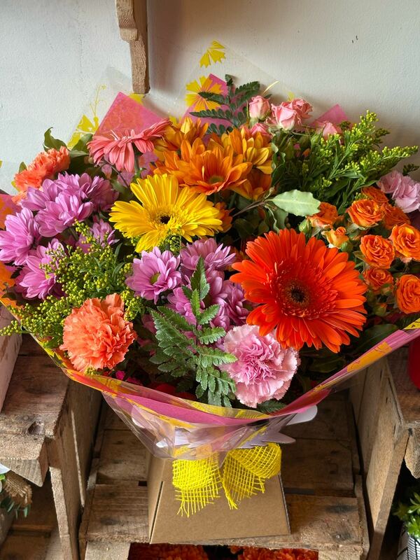 Flowers delivered to customer