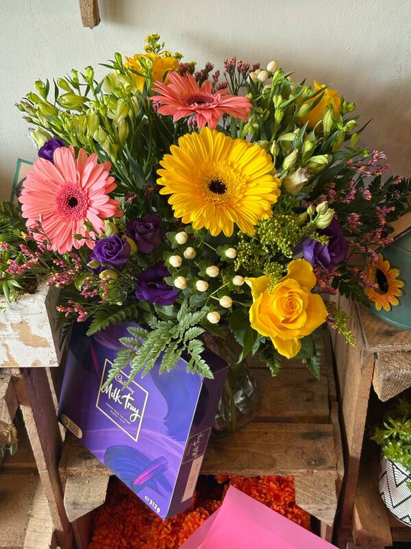 Flowers delivered to customer