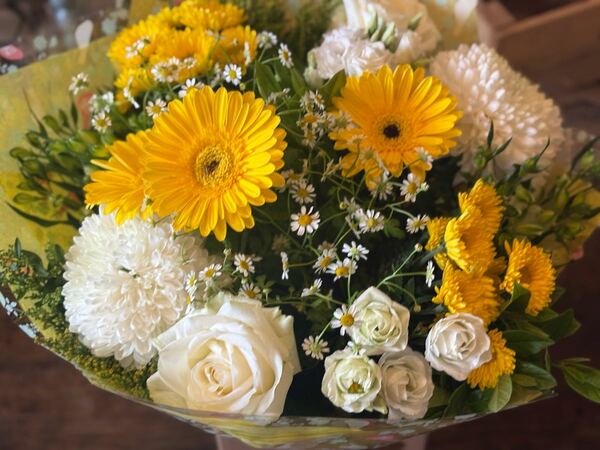 Flowers delivered to customer