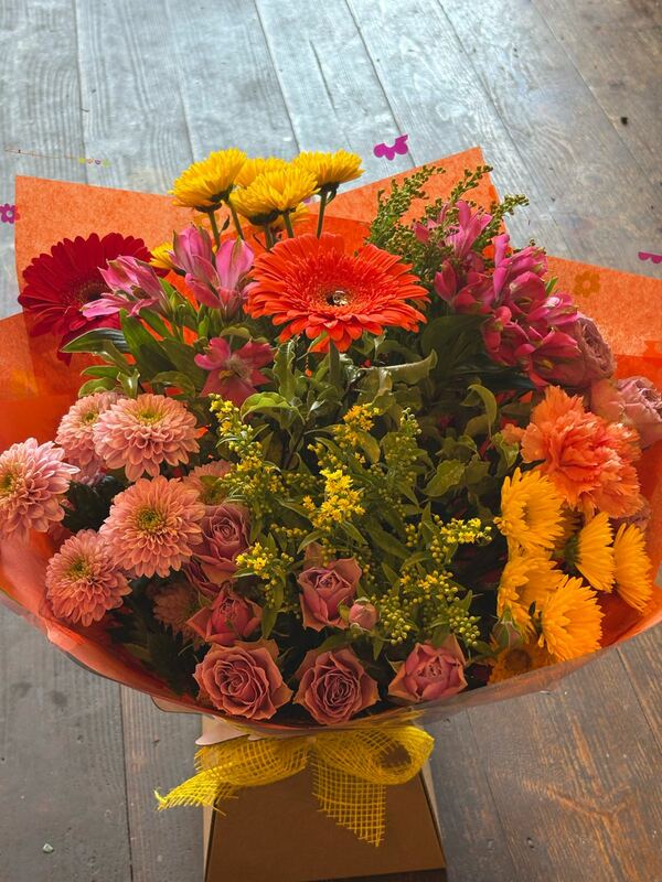 Flowers delivered to customer