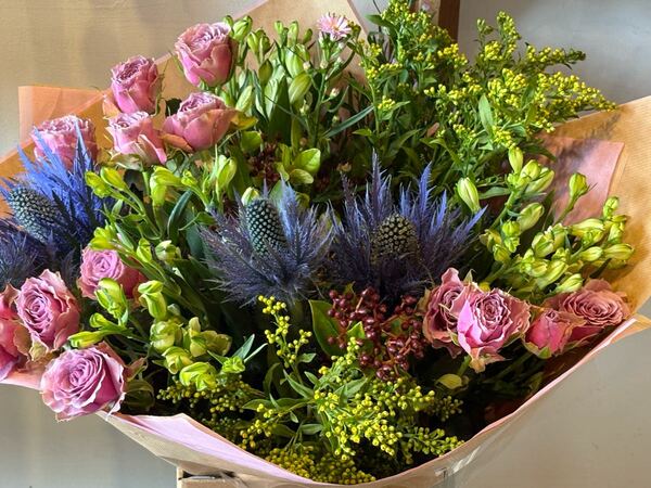 Flowers delivered to customer