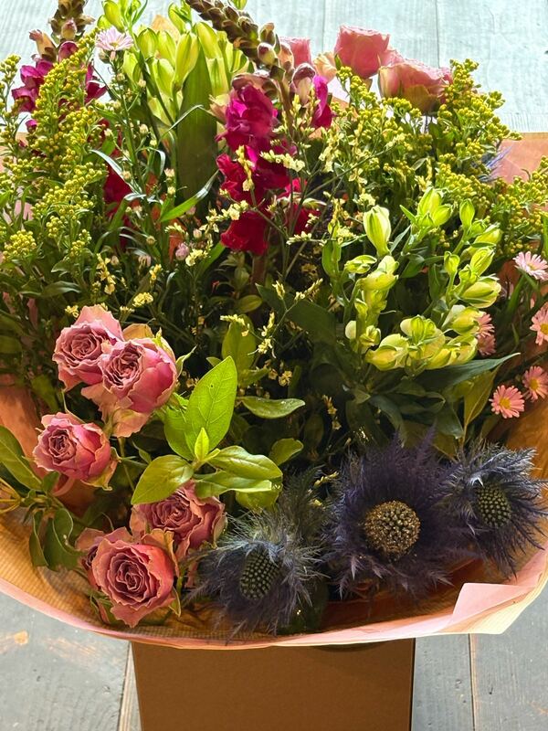 Flowers delivered to customer