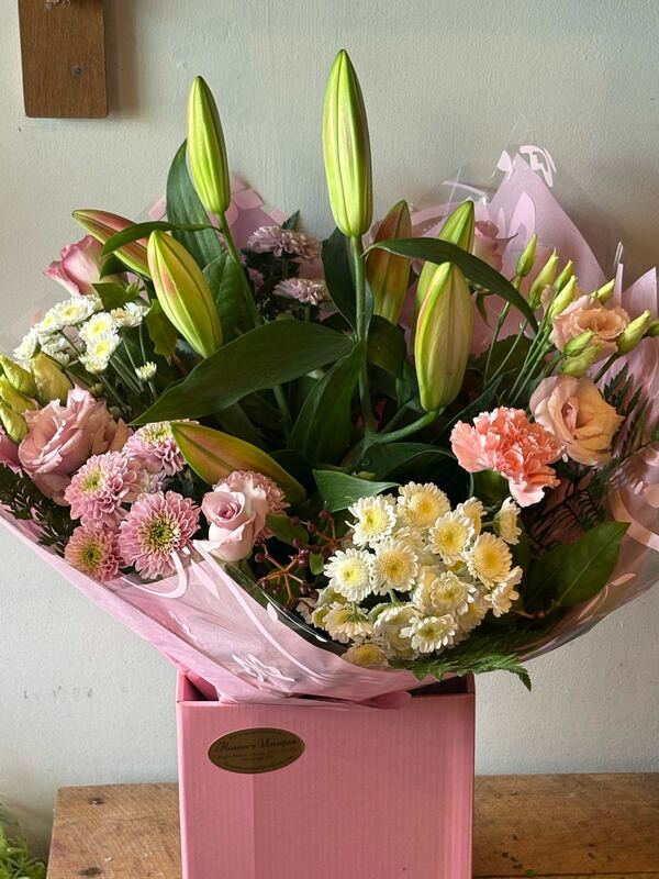 Flowers delivered to customer