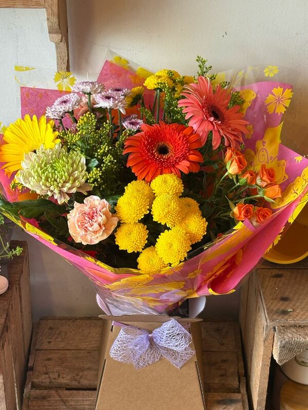 Flowers delivered to customer