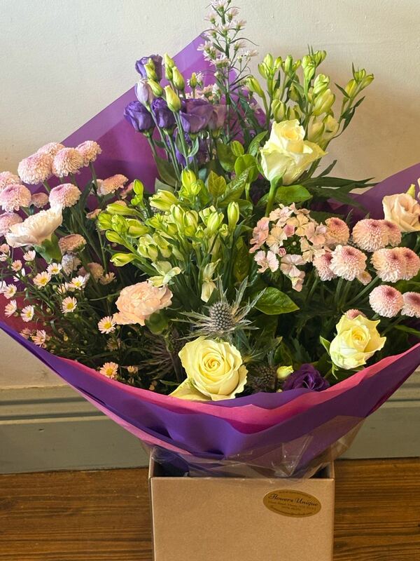 Flowers delivered to customer
