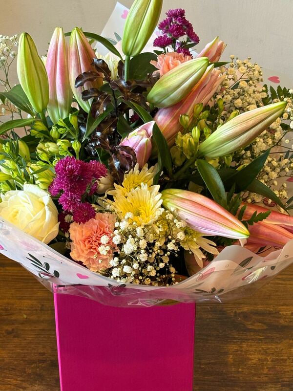 Flowers delivered to customer