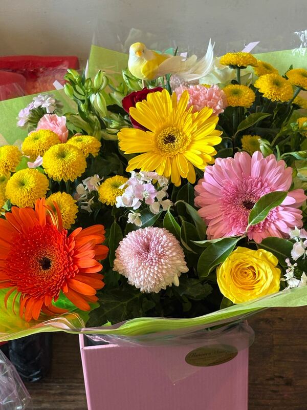 Flowers delivered to customer