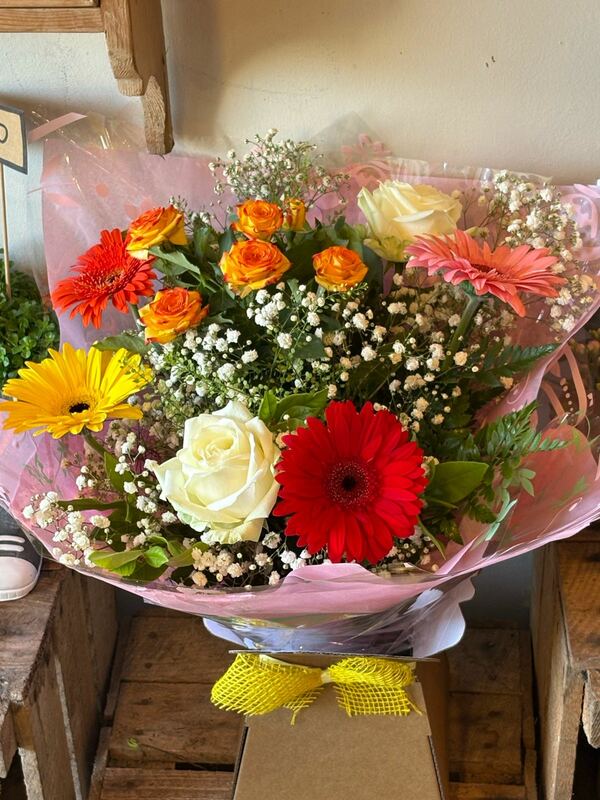 Flowers delivered to customer