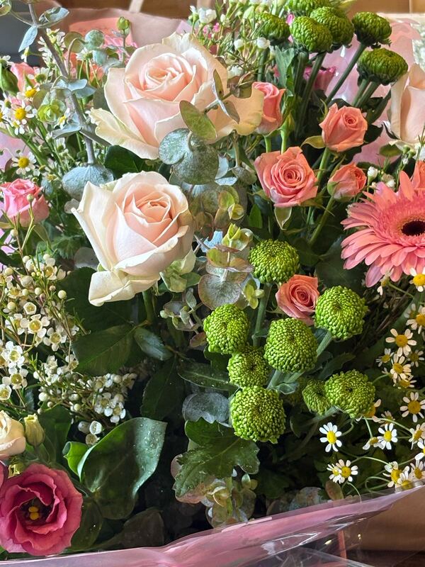 Flowers delivered to customer