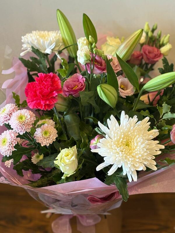 Flowers delivered to customer