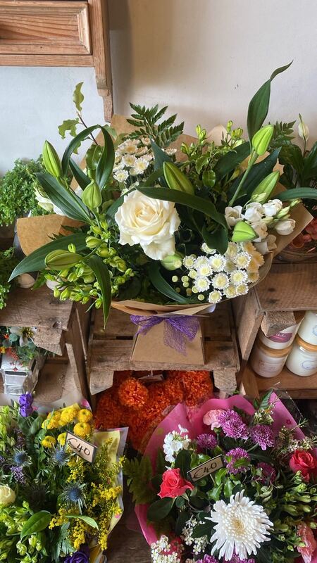 Flowers delivered to customer