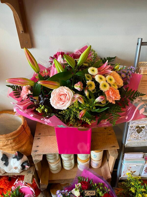 Flowers delivered to customer