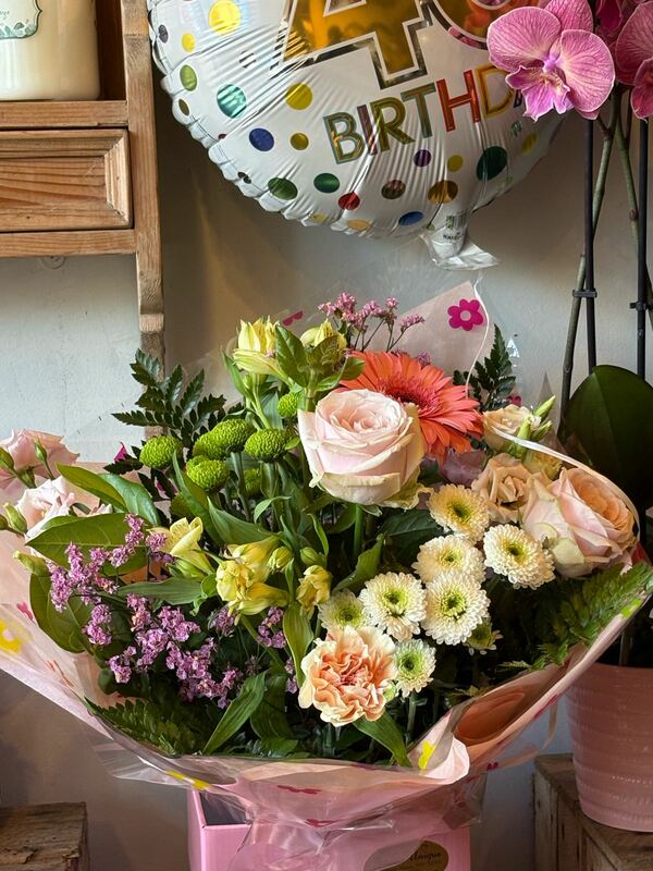 Flowers delivered to customer