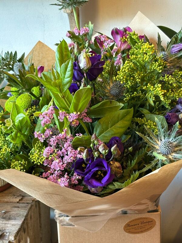 Flowers delivered to customer
