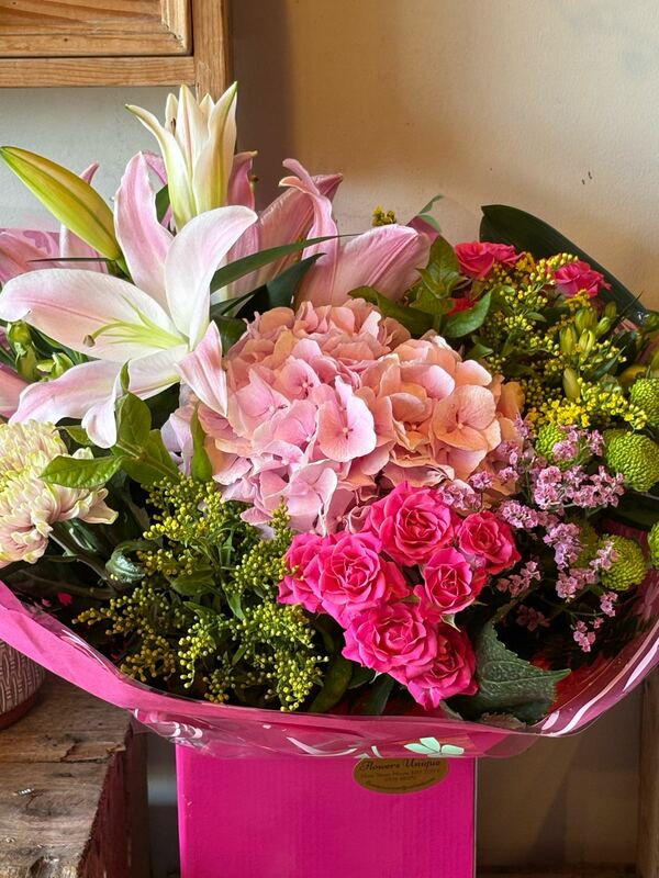 Flowers delivered to customer