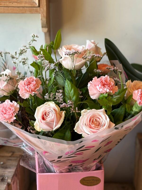 Flowers delivered to customer