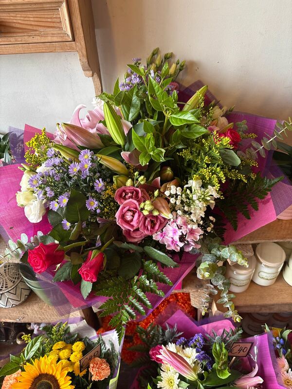 Flowers delivered to customer
