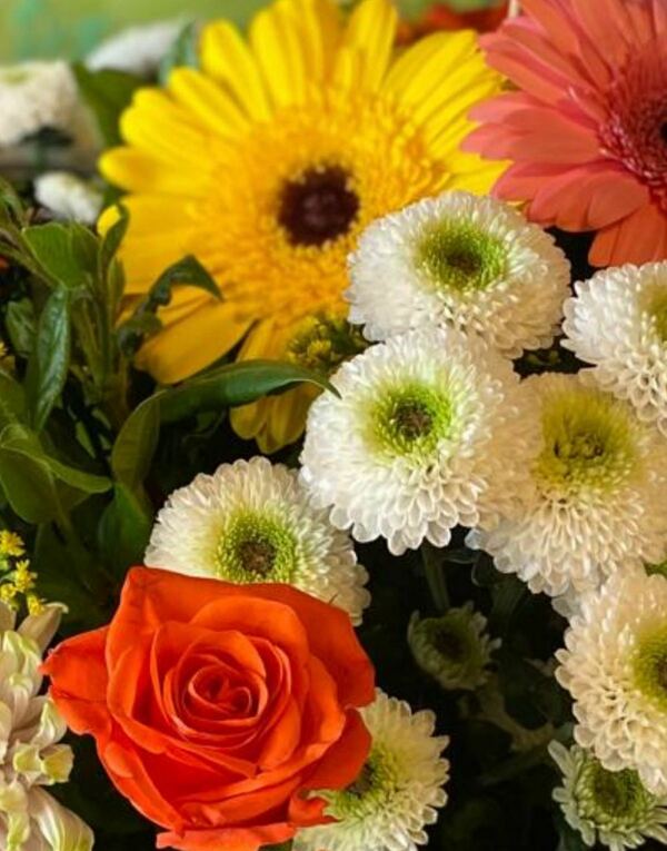 Flowers delivered to customer