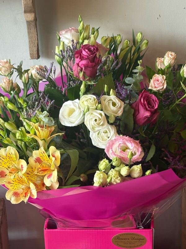 Flowers delivered to customer