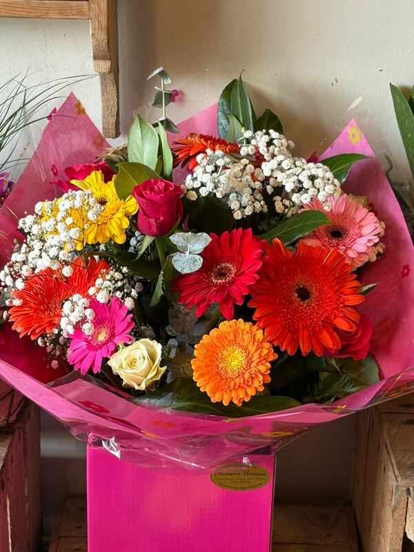 Flowers delivered to customer