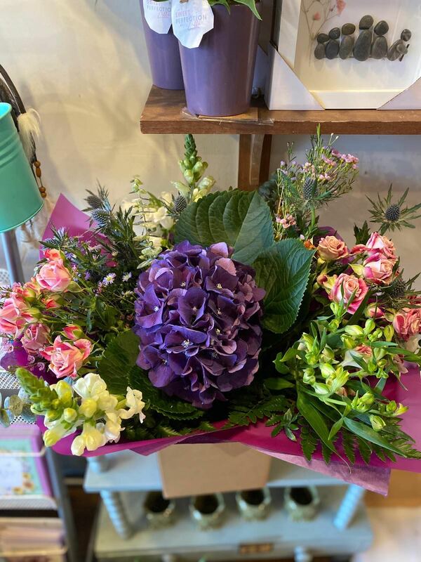 Flowers delivered to customer